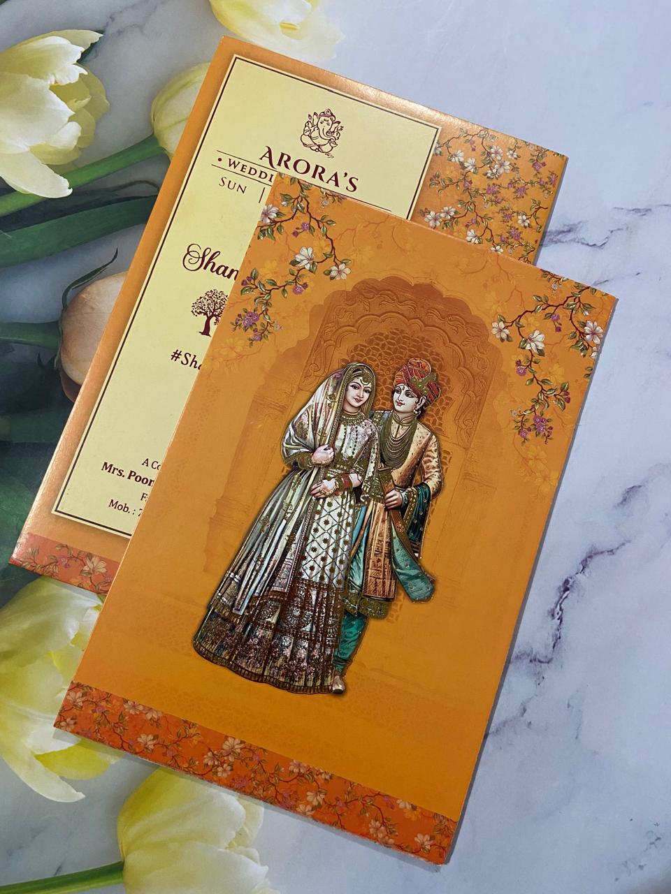 Gulshan Card Collection Designer Wedding Invitation Card (Pack of 50)