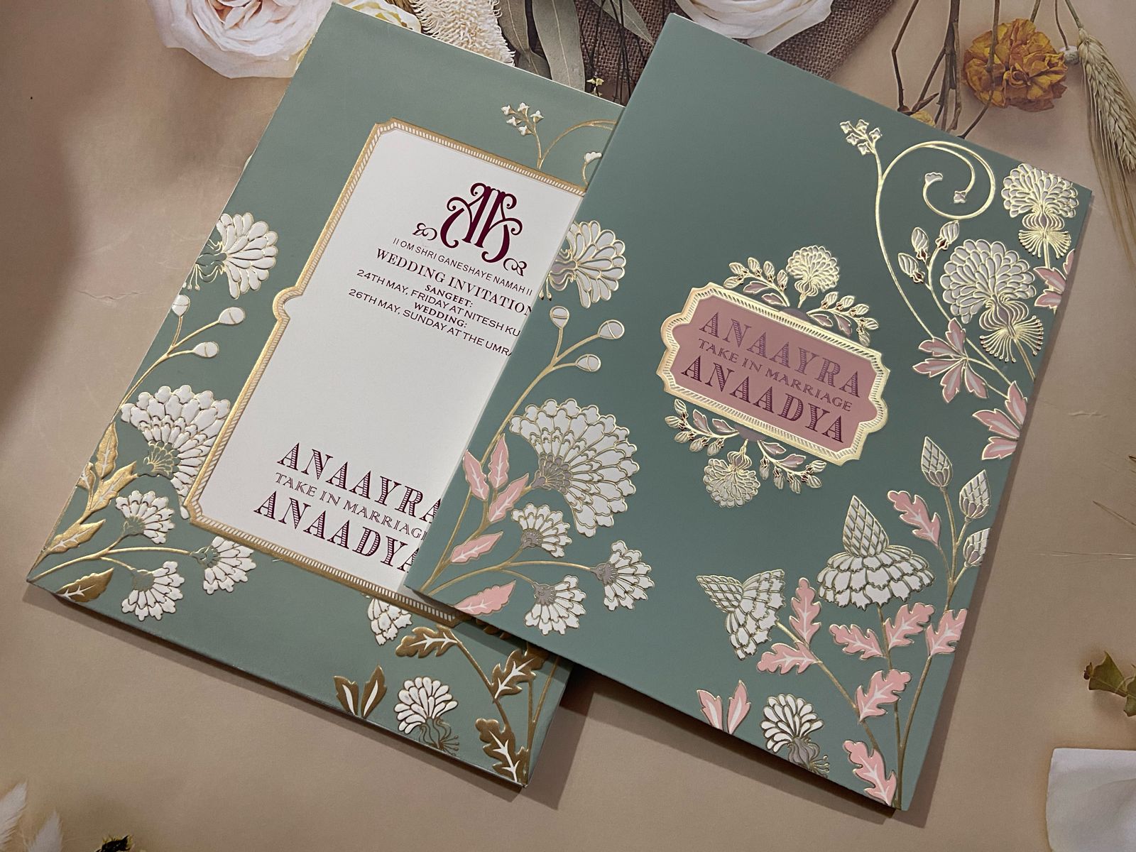 Gulshan Card Collection Designer Wedding Invitation Card (Pack of 50) 