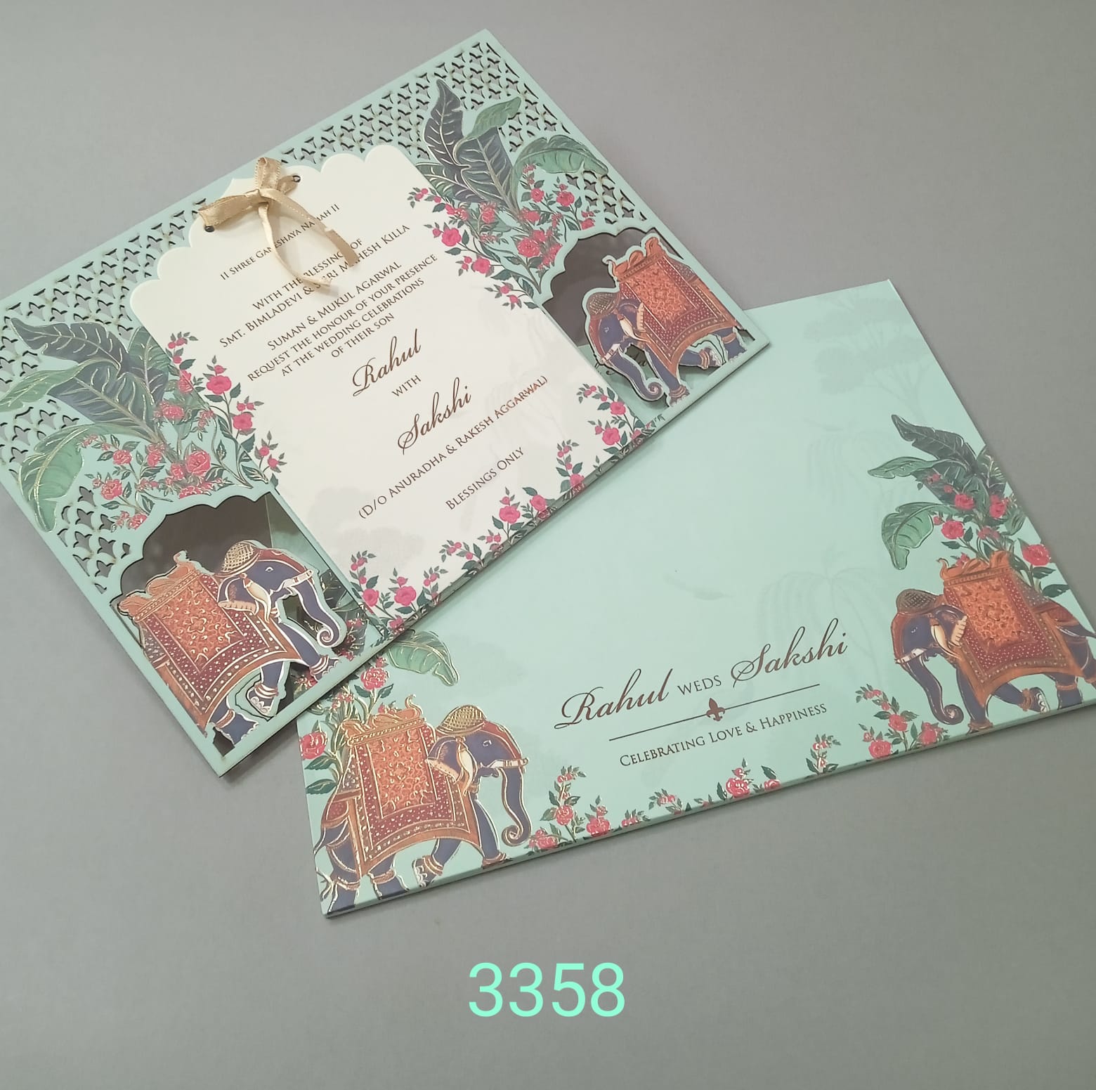 Gulshan Card Collection Designer Wedding Invitation Card (Pack of 50)