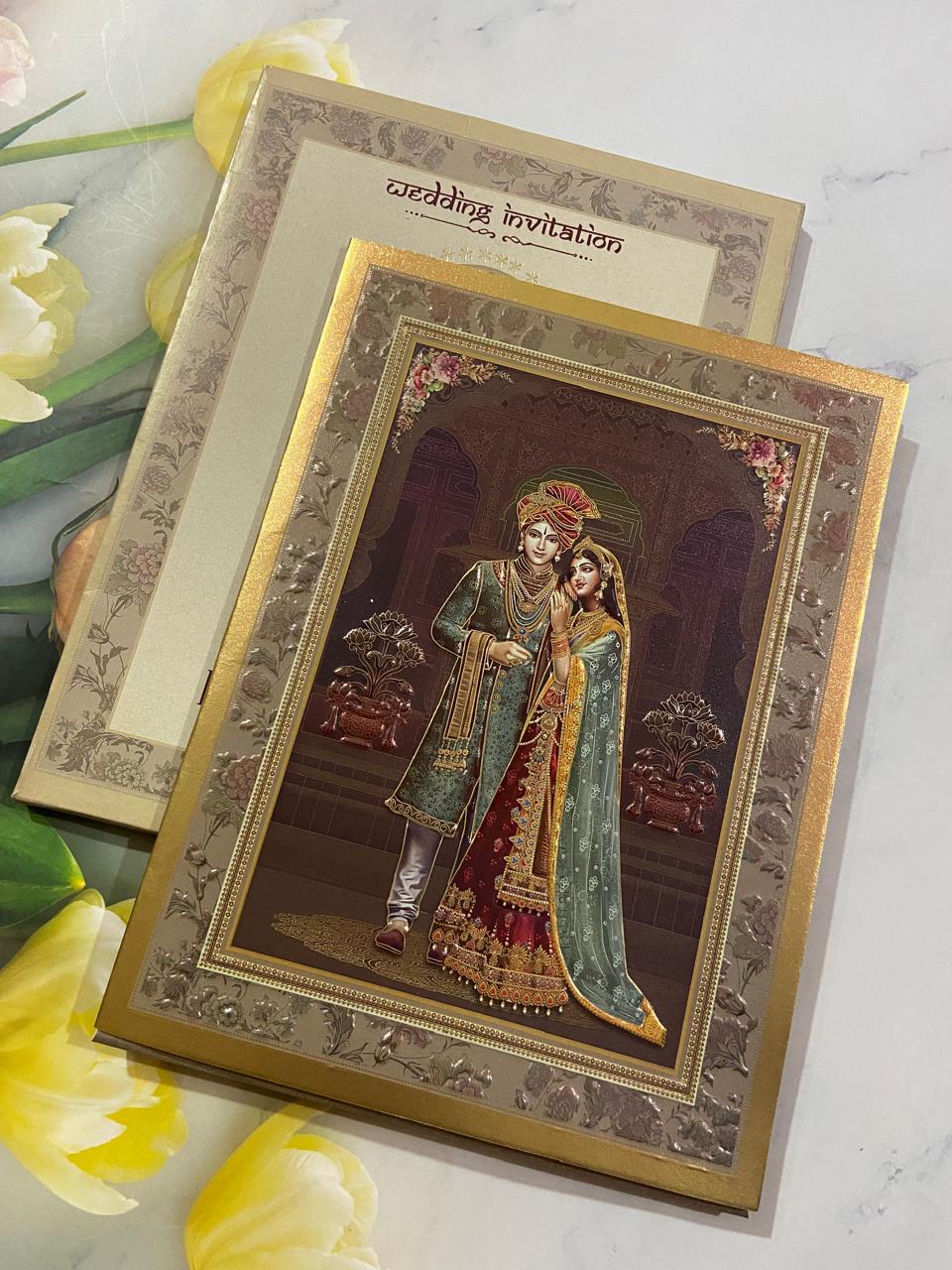 Gulshan Card Collection Designer Wedding Invitation Card (Pack of 50)